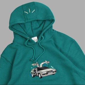 Time Machine embroidered hoodie